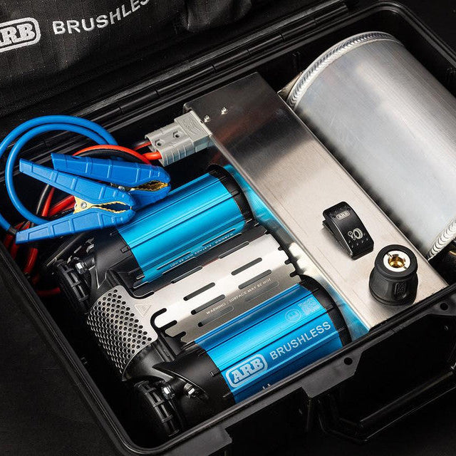 Brushless Twin Motor Portable 12V Air Compressor