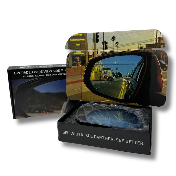 Upgraded Wide View Side Mirrors fits 2016-2023 Toyota Tacoma