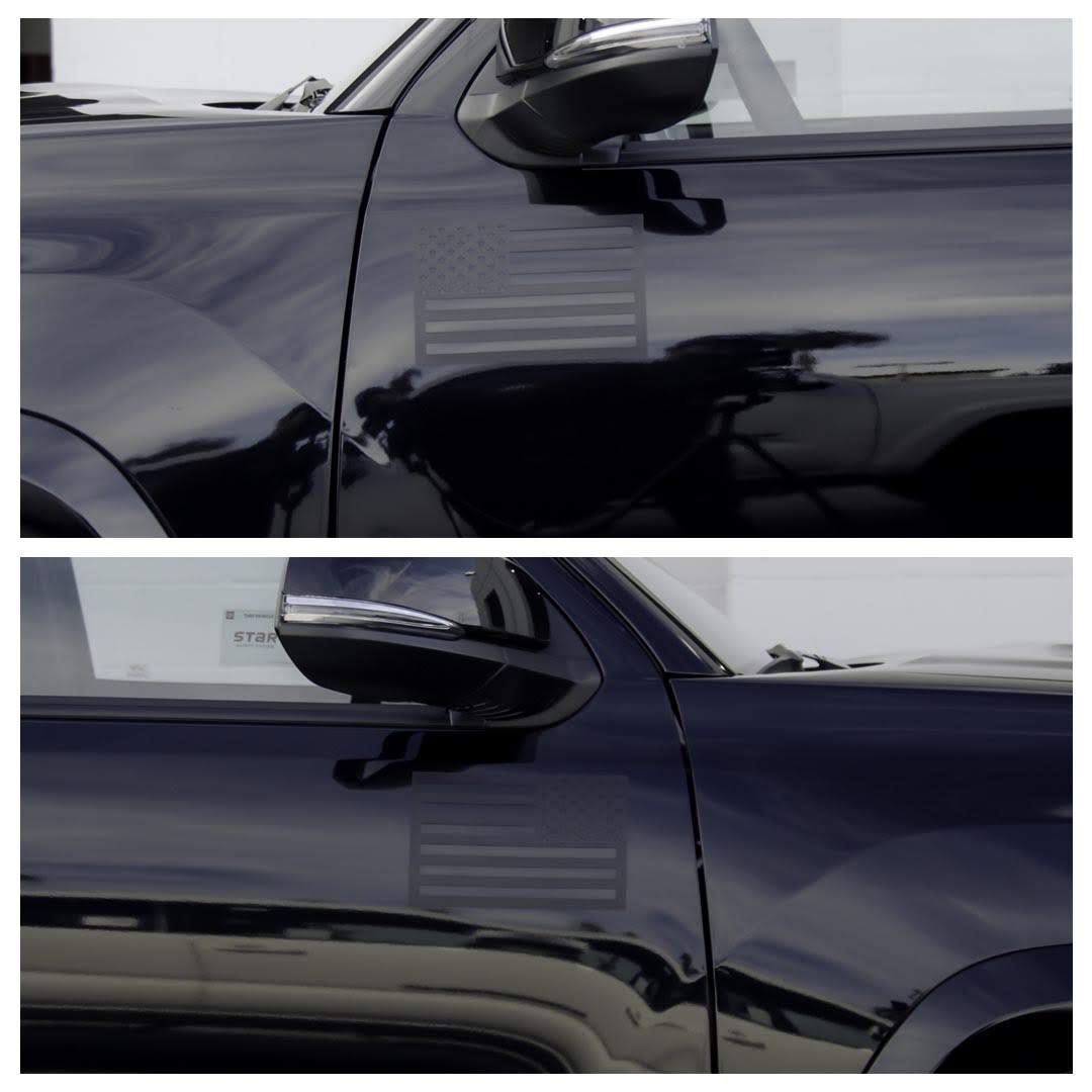 American Flag Vehicle Magnets - Black
