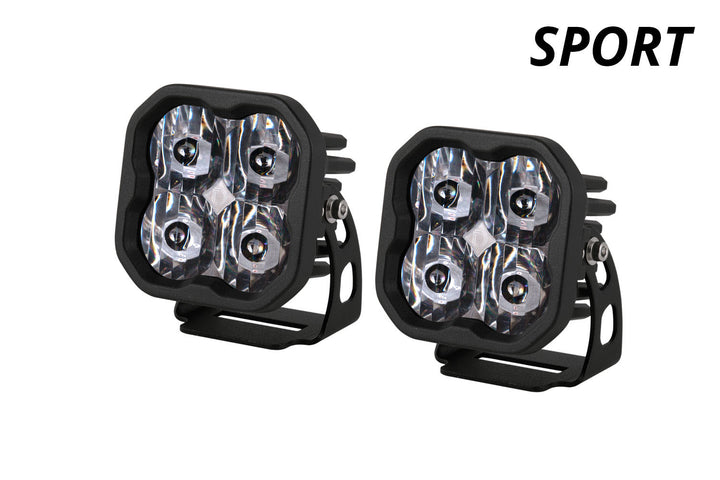 SS3 SAE/DOT White Sport LED Pods