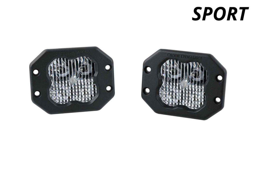 SS3 SAE/DOT White Sport Flush Mount LED Pods