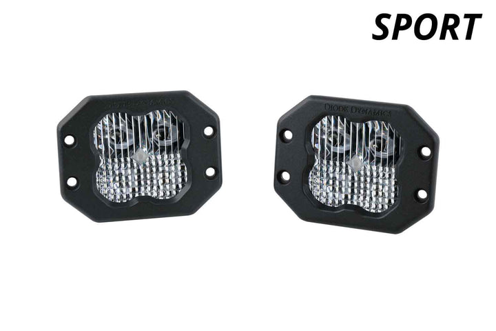 SS3 SAE/DOT White Sport Flush Mount LED Pods