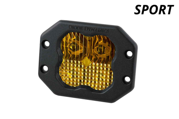 SS3 SAE Yellow Sport Flush Mount LED Pods