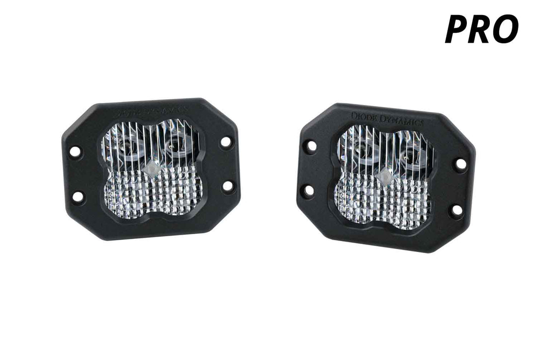 SS3 SAE/DOT White Pro Flush Mount LED Pods