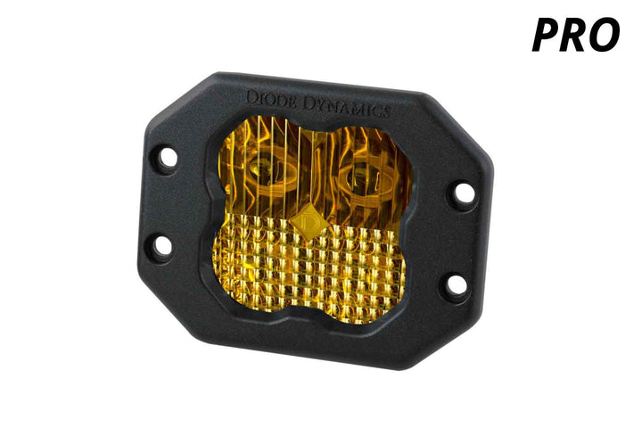 SS3 SAE Yellow Pro Flush Mount LED Pods
