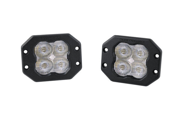 SS3 SAE/DOT White Sport Flush Mount LED Pods