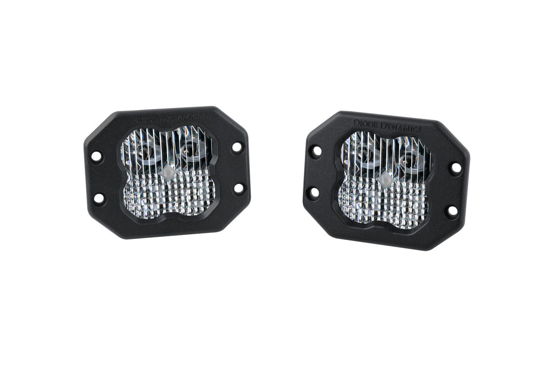 SS3 SAE/DOT White Sport Flush Mount LED Pods
