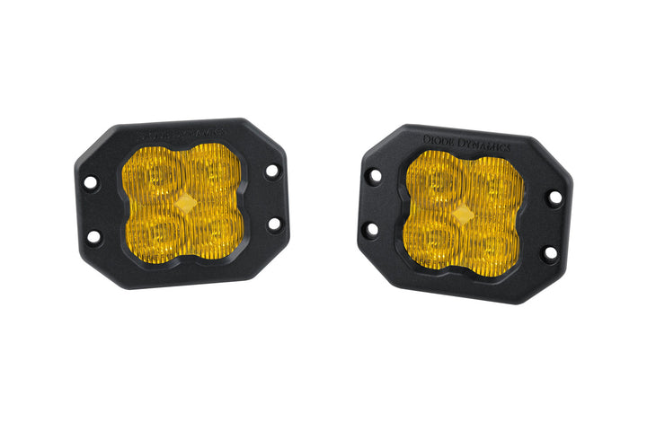 SS3 SAE Yellow Sport Flush Mount LED Pods