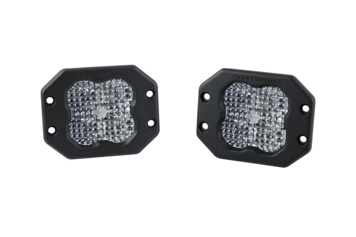 SS3 SAE/DOT White Pro Flush Mount LED Pods