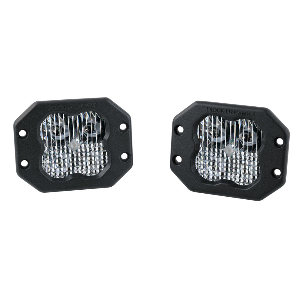 SS3 SAE/DOT White Pro Flush Mount LED Pods