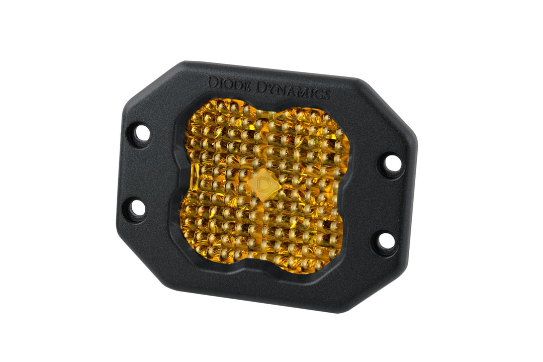 SS3 SAE Yellow Pro Flush Mount LED Pods