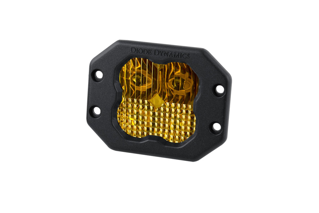 SS3 SAE Yellow Pro Flush Mount LED Pods