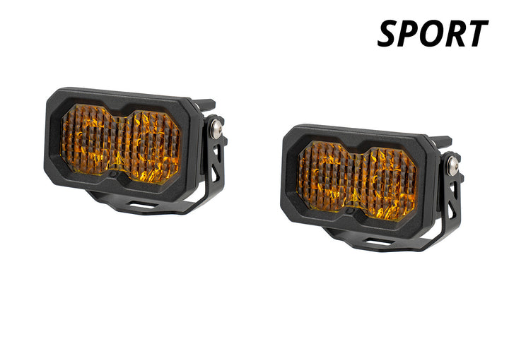 C2 2.0 SAE Yellow Sport LED Pods