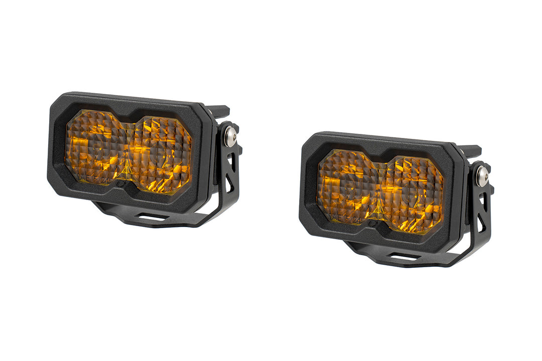 C2 2.0 SAE Yellow Max LED Pods - SAE Fog/Wide | Driving Standard