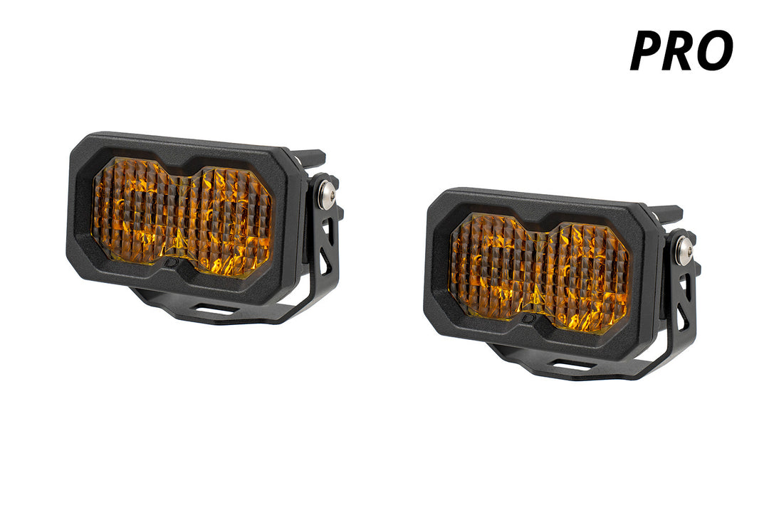 C2 2.0 SAE Yellow Pro LED Pods