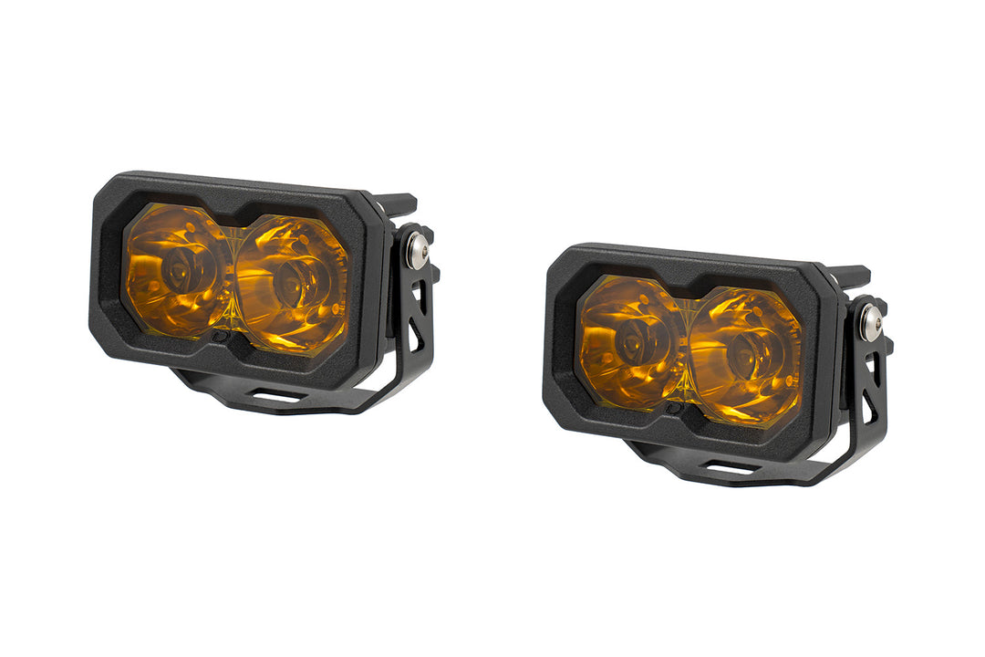C2 2.0 SAE Yellow Pro LED Pods