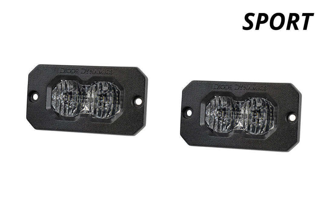 C2 2.0 White Sport Flush Mount LED Pods