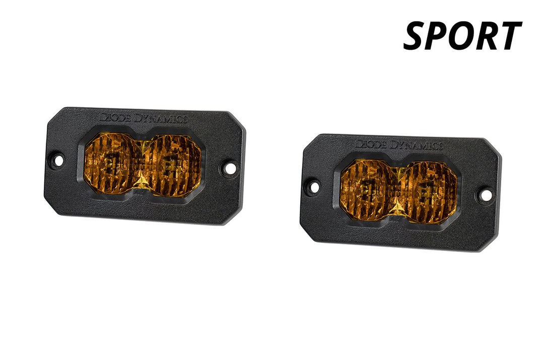C2 2.0 Yellow Sport Flush Mount LED Pods