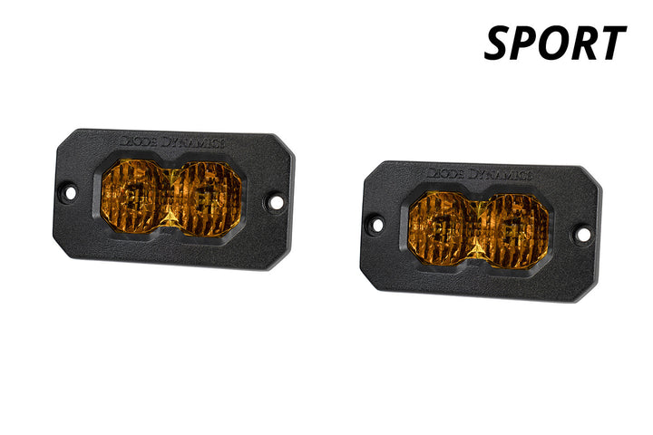C2 2.0 Yellow Sport Flush Mount LED Pods
