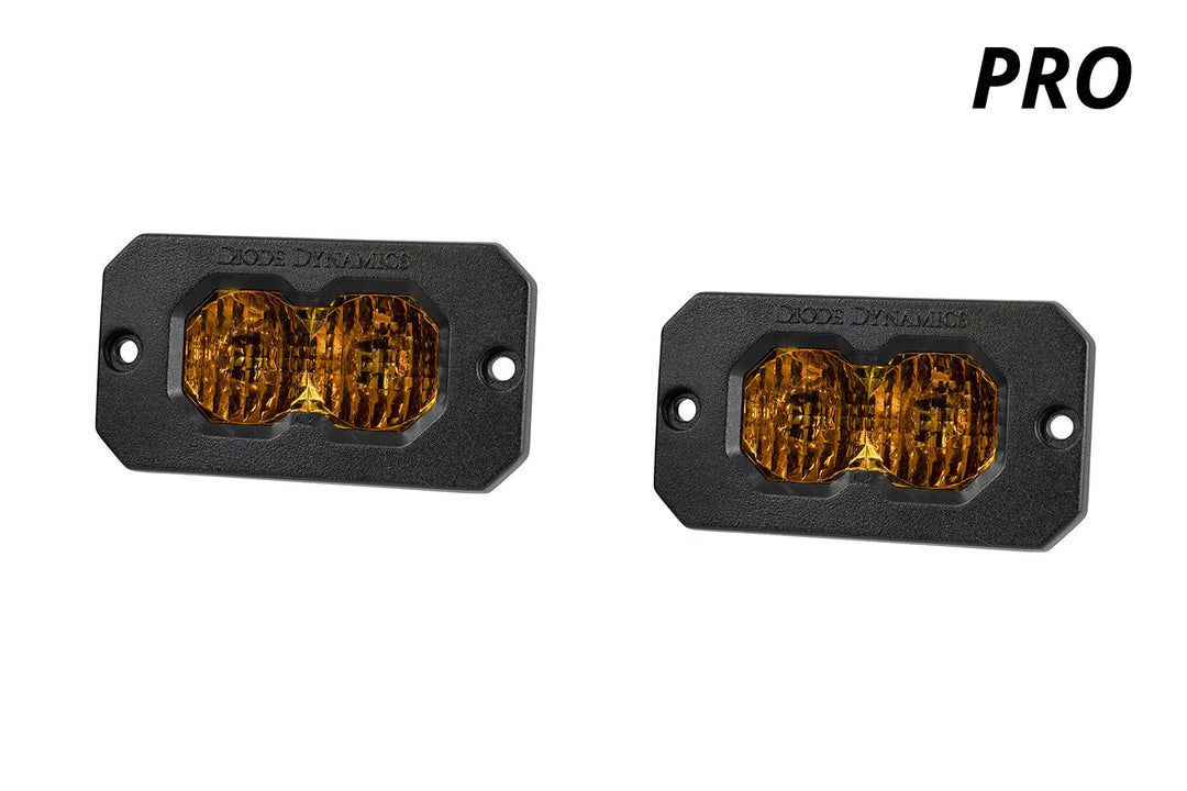 C2 2.0 Yellow Pro Flush Mount LED Pods
