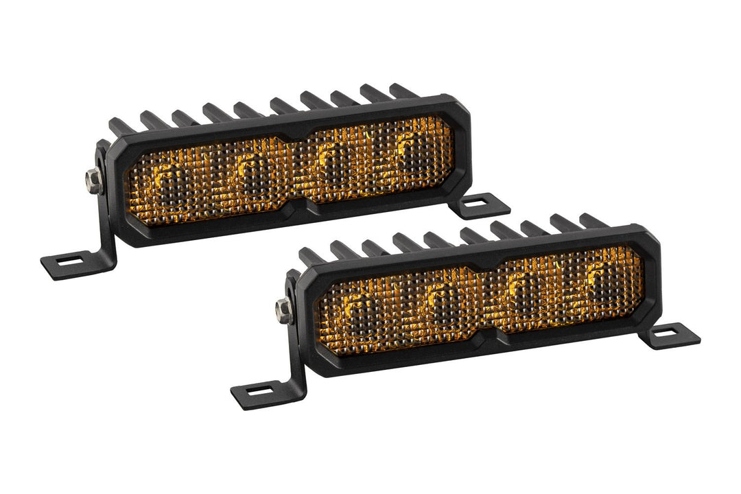 SS6 Yellow LED Light Bar (pair)