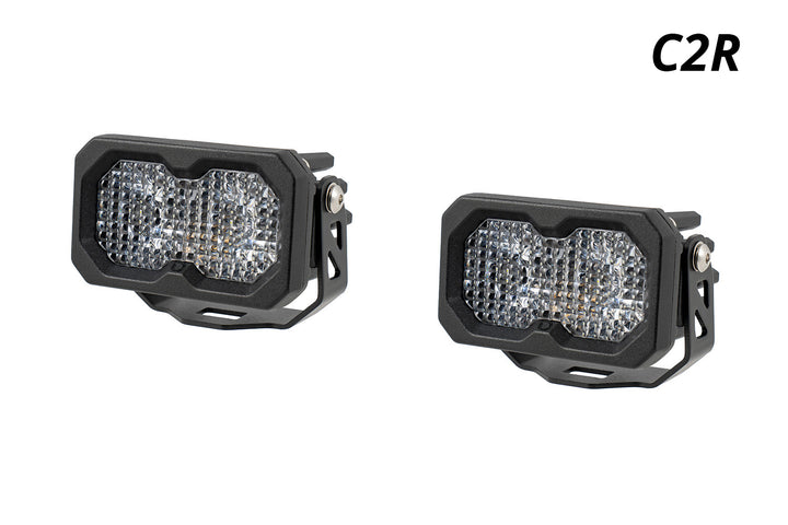 C2R White Flood Standard LED Pods