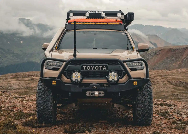 Hi-Lite Overland Front Bumper with Bull Bar Fits 2016-2023 Toyota Tacoma