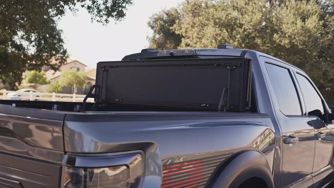 QuadAxis Pro Series Quad-Fold Flip Up Tonneau Cover for 2016-2023 Toyota Tacoma