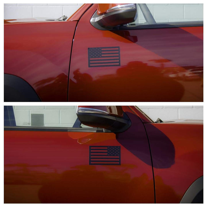 American Flag Vehicle Magnets - Black
