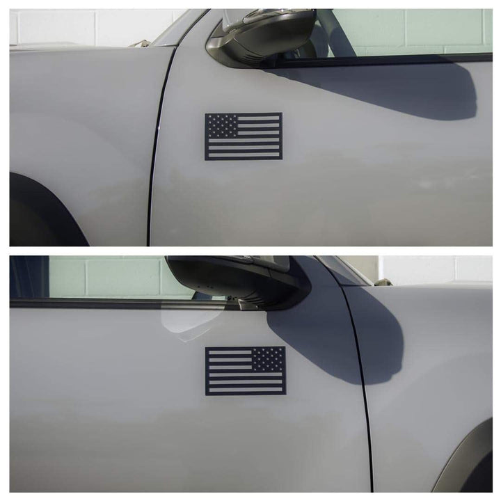 American Flag Vehicle Magnets - Black