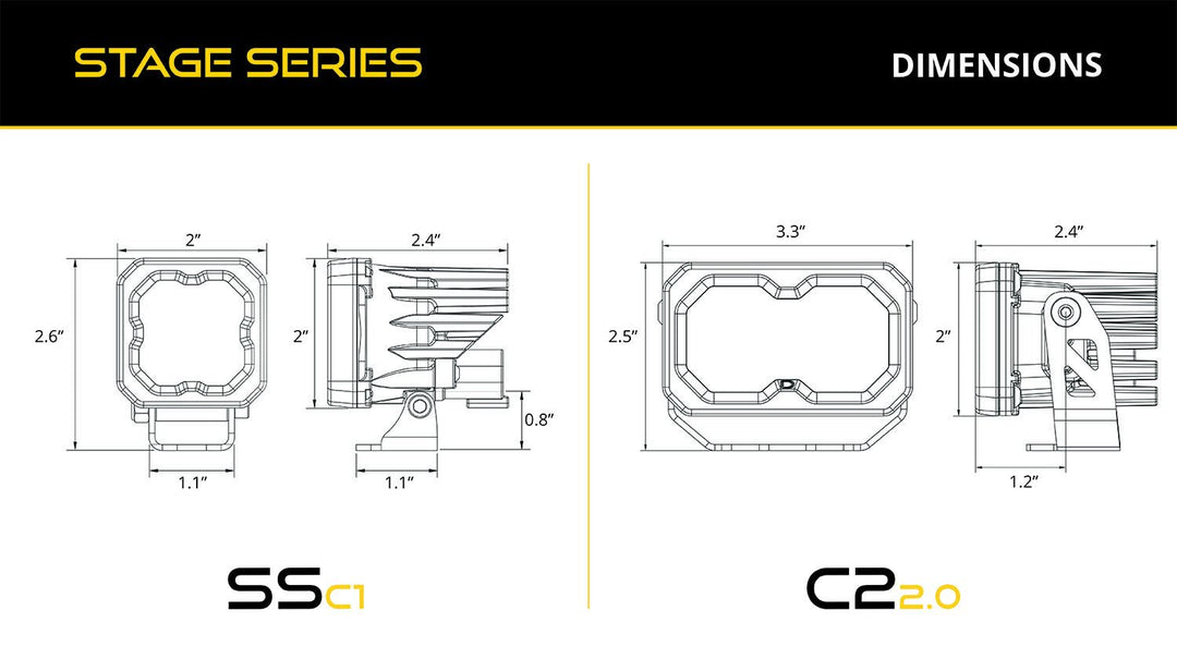 Stage Series Reverse Light Kit Fits 2024+ Toyota Tacoma