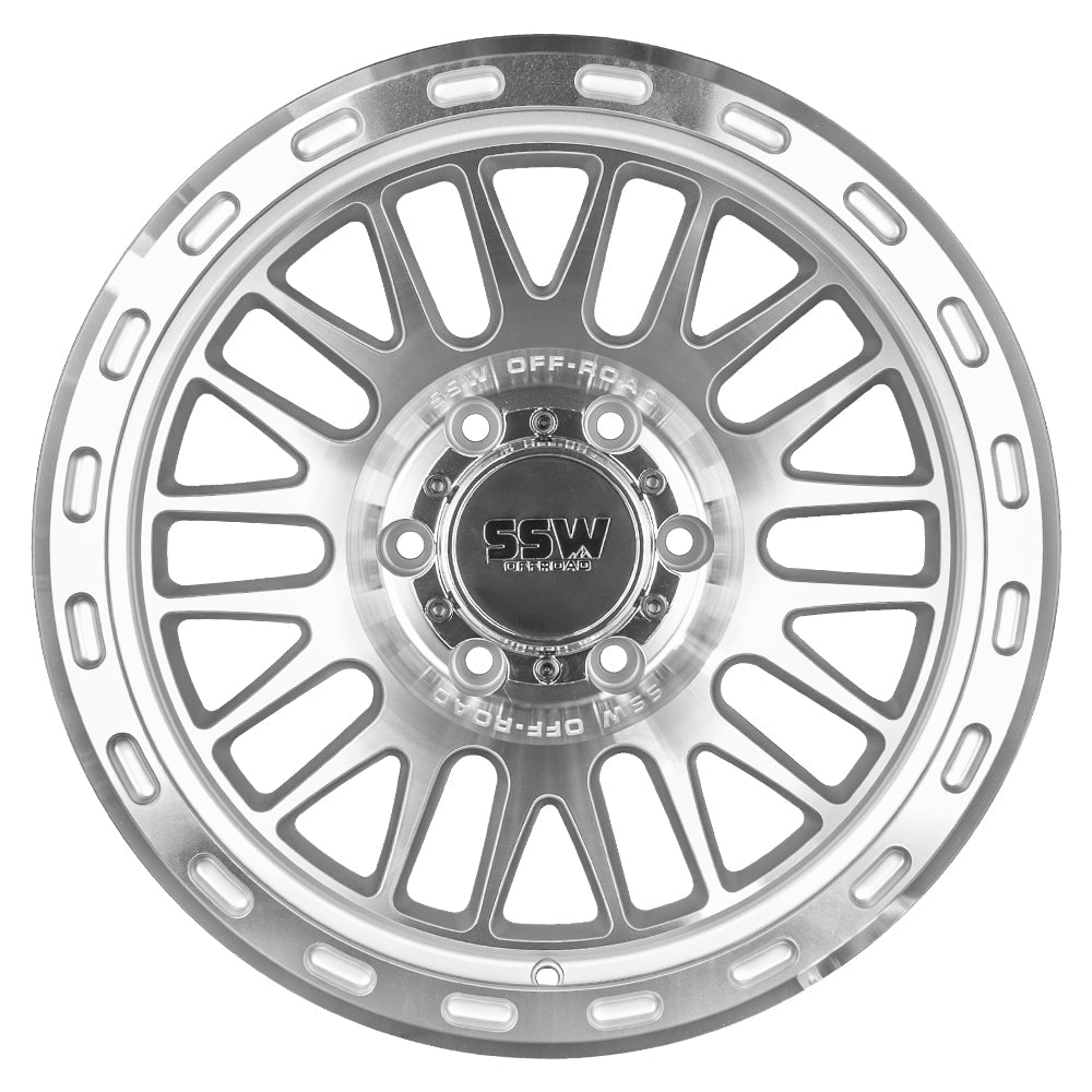 GRIFFON | MACHINED SILVER | 17X9.0 | -25