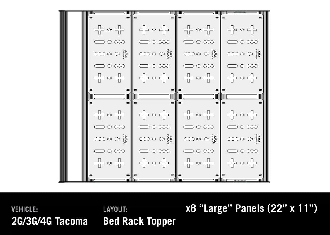 DRIFTR Bed Rack Topper Add-On fits 2024+ Toyota Tacoma