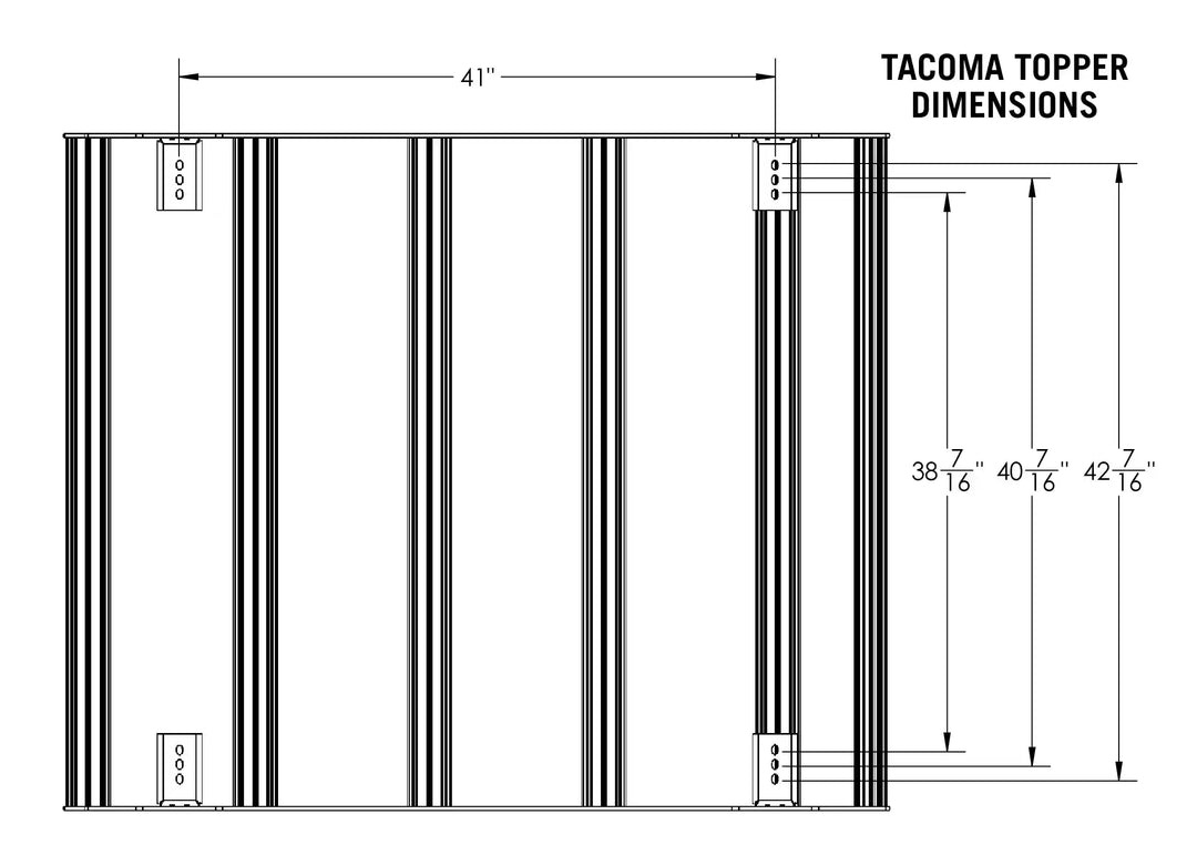 DRIFTR Bed Rack Topper Add-On fits 2024+ Toyota Tacoma