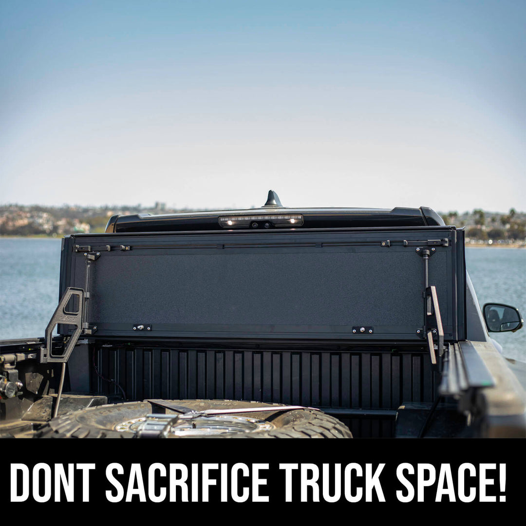 QuadAxis Pro Series Quad-Fold Flip Up Tonneau Cover for 2016-2023 Toyota Tacoma