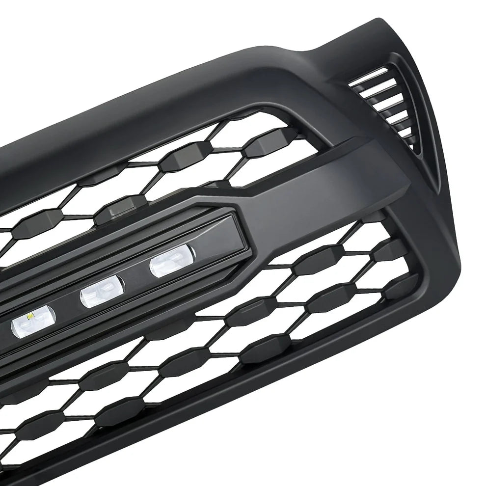 TRD PRO Style Grille W/ LED Off-Road Lights - Matte Black for 2005-2011 Toyota Tacoma