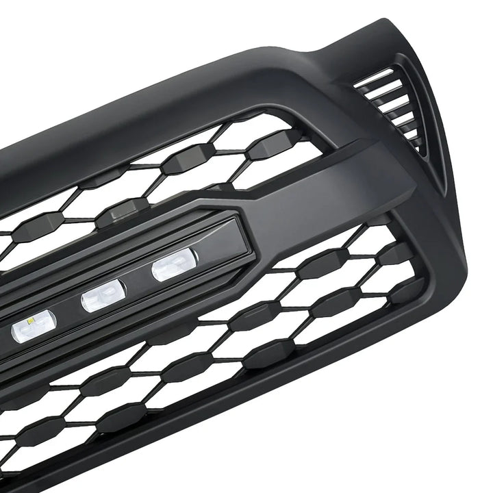 TRD PRO Style Grille W/ LED Off-Road Lights - Matte Black for 2005-2011 Toyota Tacoma
