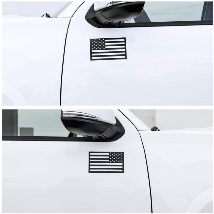 American Flag Vehicle Magnets - Black