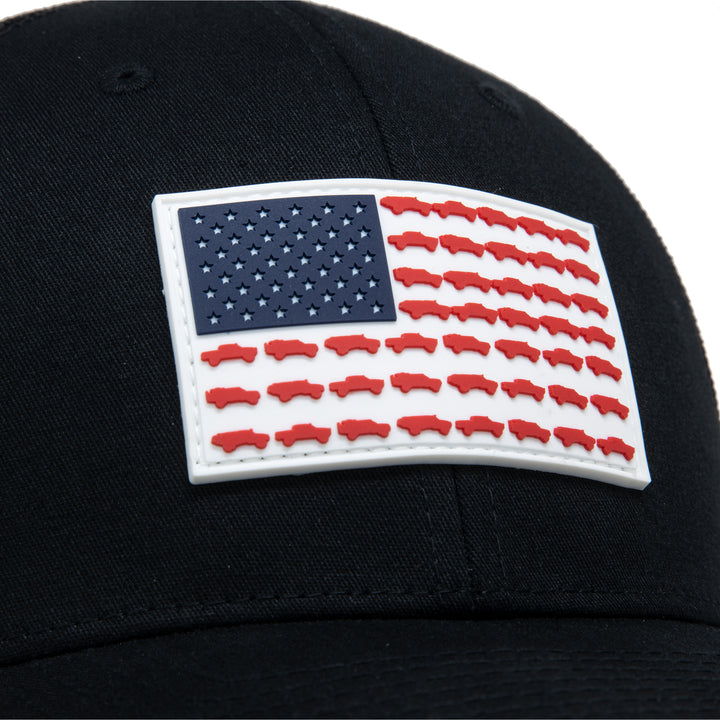Tacoma USA PVC Flag - Black Trucker Hat - Limited Edition