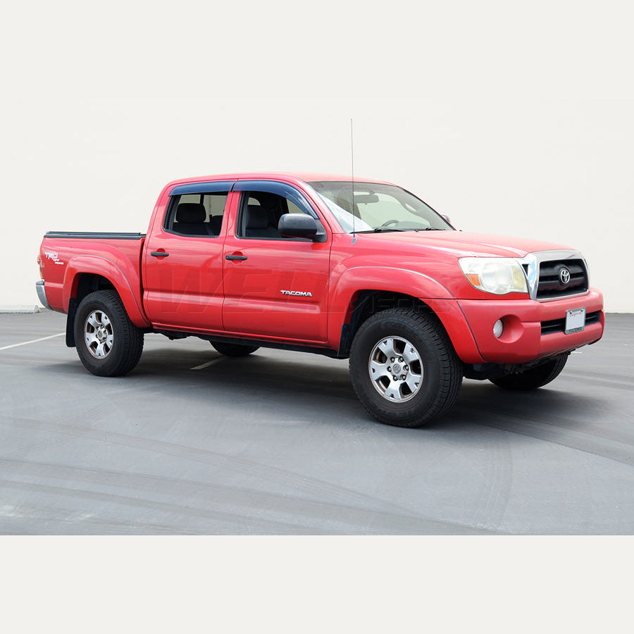 Taped-on window deflectors For Toyota Tacoma 05-15 Double Cab Premium Series