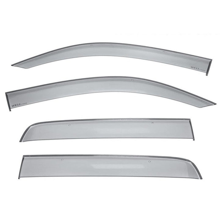 Taped-on window deflectors For Toyota Tacoma 05-15 Double Cab Premium Series