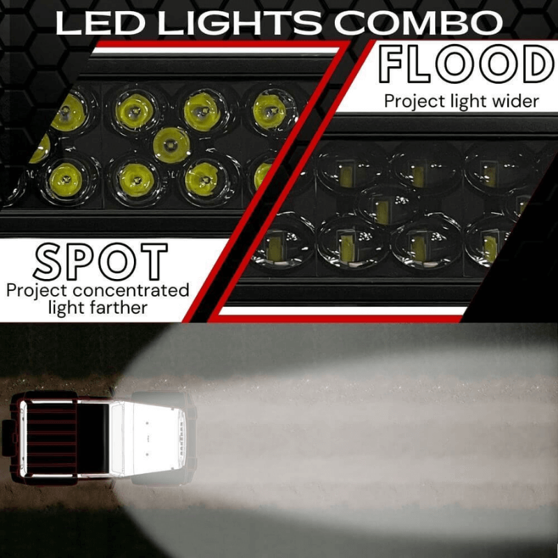 20" Extreme Stealth Dual Row 150w Combo Beam Led Light Bar