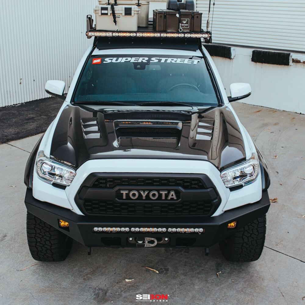 2016-2023 Toyota Tacoma TS-Style Carbon Fiber Hood