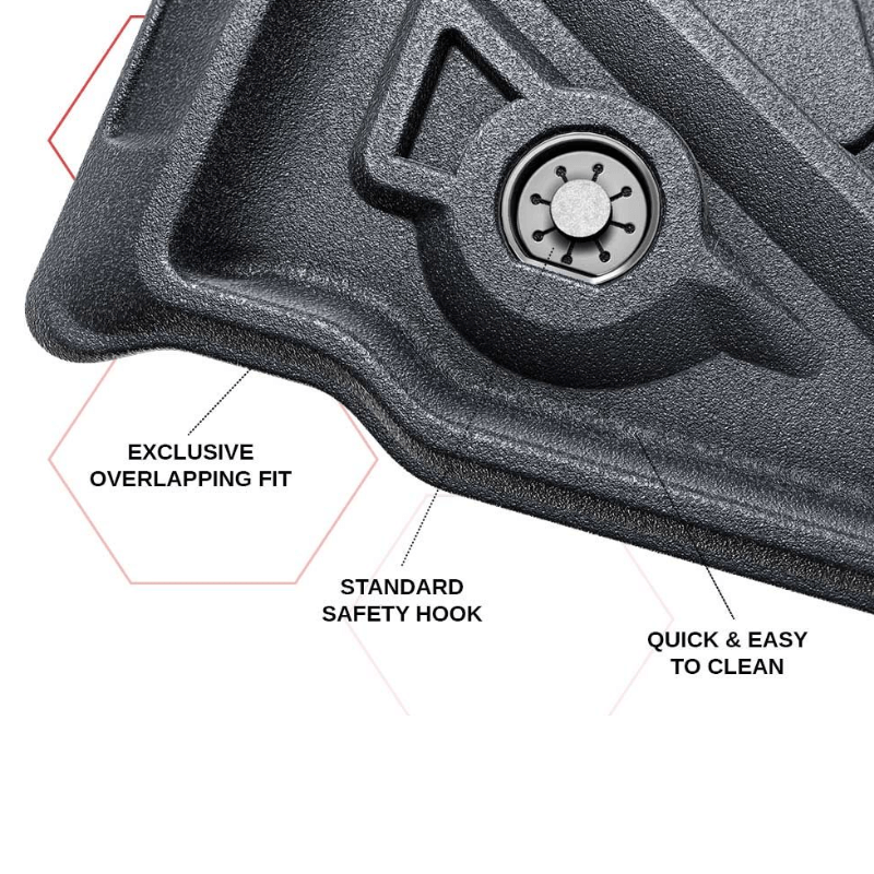 2016+ Toyota Tacoma Front and Rear Floor Liner Set