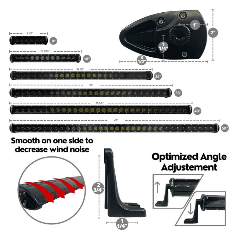 40" Extreme Stealth 150w Combo Beam Led Light Bar