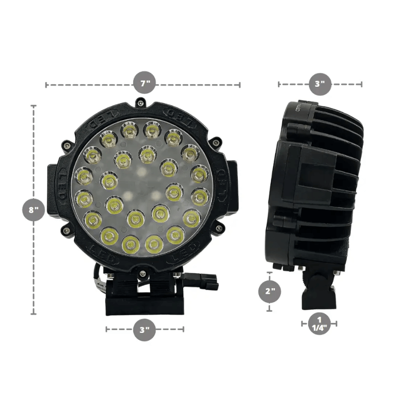 5" Round LED Rally Light (80w)