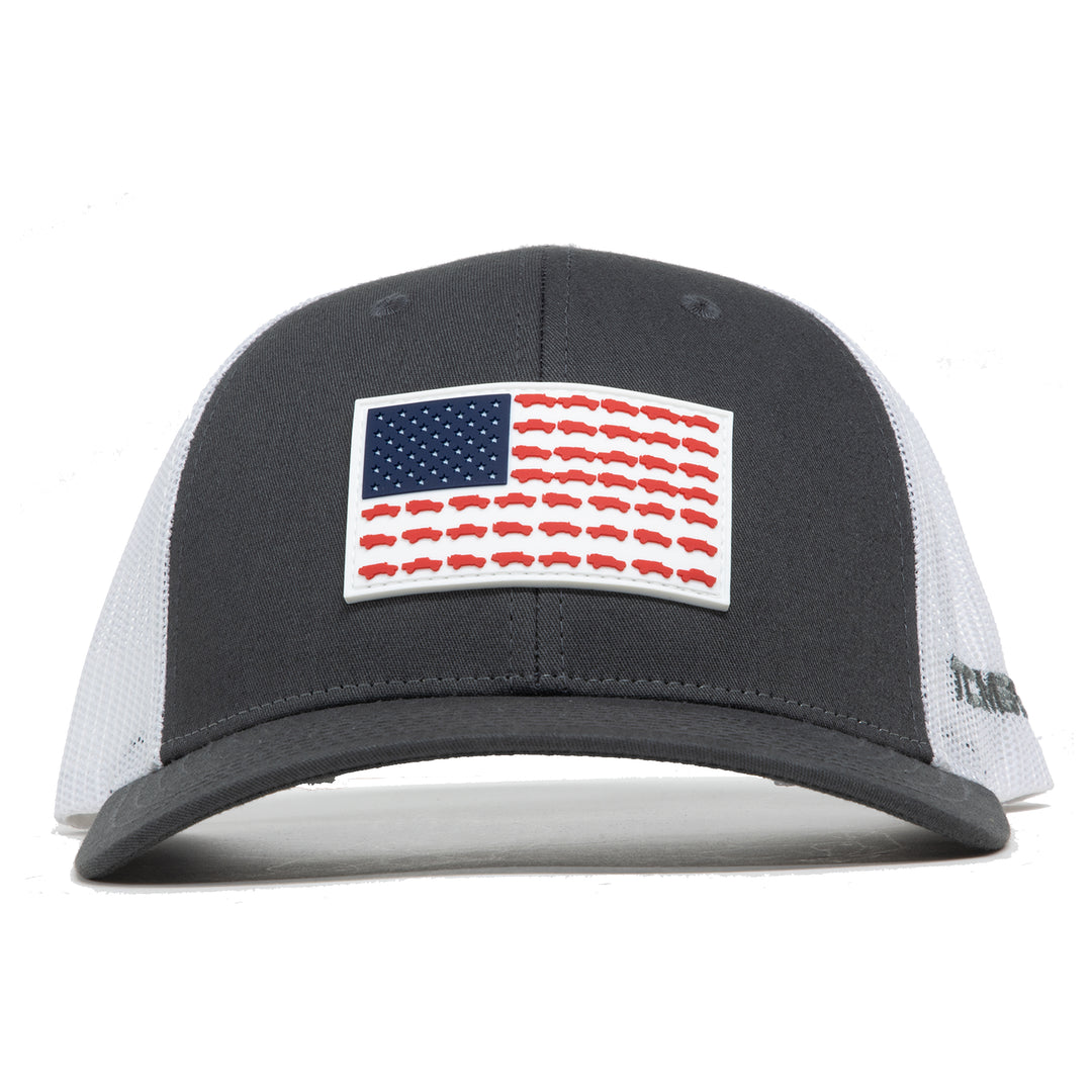 Tacoma USA PVC Flag - Grey Trucker Hat - Limited Edition