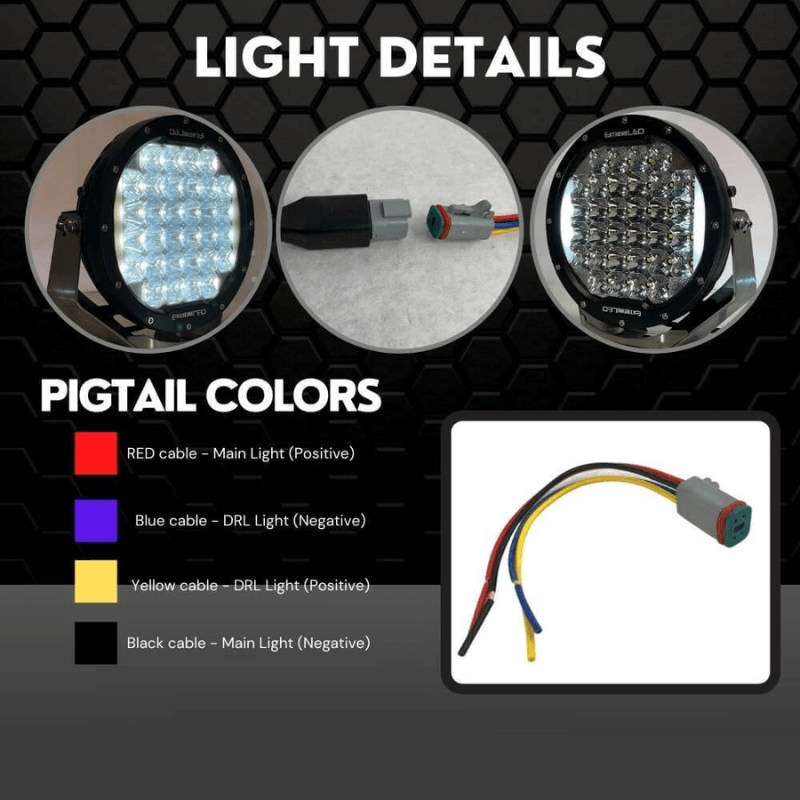 9" Basilisk LED Light with DRL