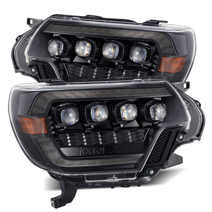 2012-2015 Toyota Tacoma NOVA-Series LED Projector Headlights | Amber/Clear DRL