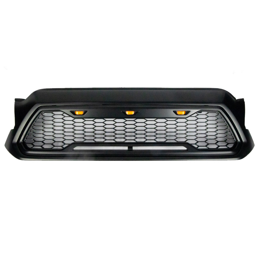 2012-2015 Tacoma Raptor Style Mesh Grille With 3 Amber LED Lights